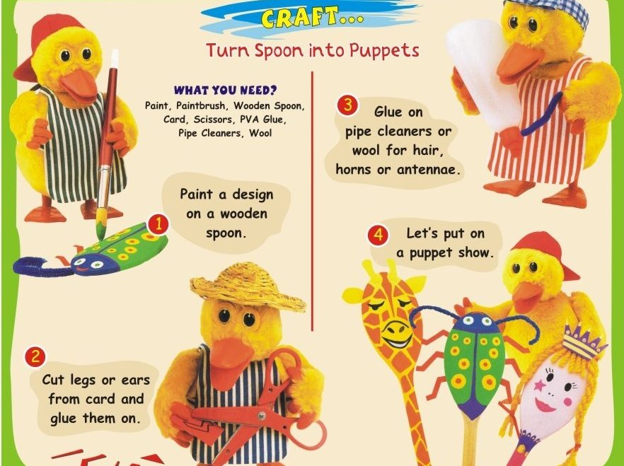 Turn Spoon Into Puppets